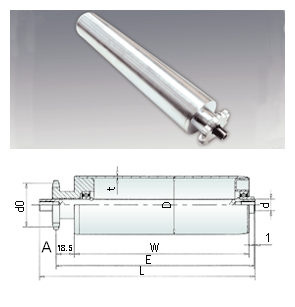 钢制单链传动辊筒14