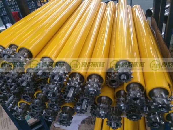 包胶动力辊筒实拍 图样编号：XY--8843